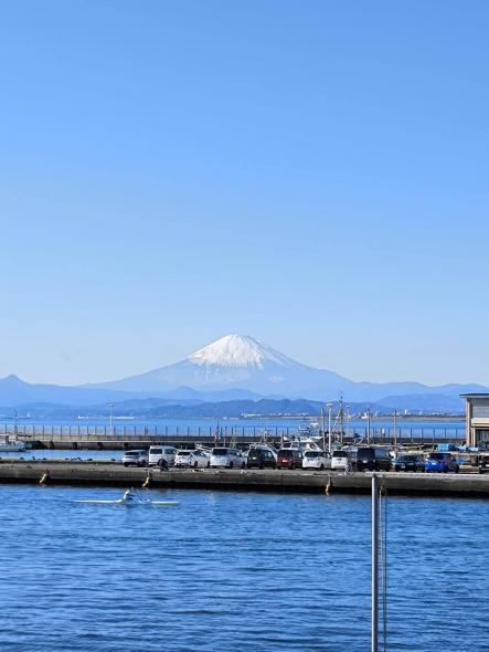 新年明けましておめでとうございます

本年も陽だまり市場職員一丸となって、ご利用者の皆様への更なるご支援を提供させて頂きますので宜しくお願い致します。

写真は陽だまり市場のご利用者様が江ノ島へ初詣へ行った際に江ノ島大橋から望む富士山を撮影したものを職員が頼み倒してご提供頂きました♪　ありがとうございます。